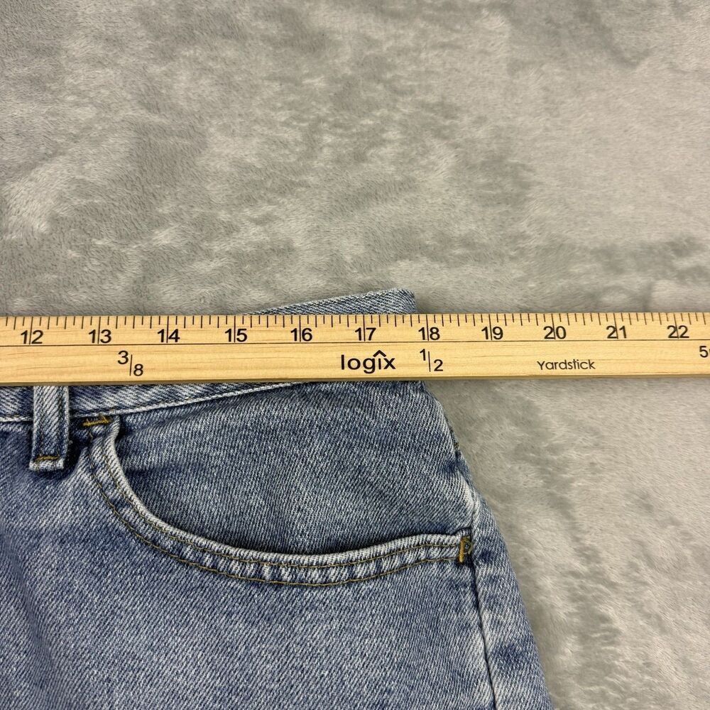 Vintage Riders by Lee Light Wash Denim Shorts Women’s 16 M 90s Double Pocket - Picture 6 of 9